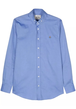 Vivienne Westwood Orb-embroidered shirt - Blue