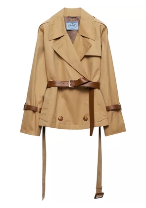 Prada belted trench jacket - Brown