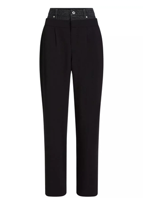 Karl Lagerfeld Jeans double-waist tailored trousers - Black