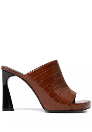 Stella McCartney Elsa Cocco Alt Reptile mules - Brown