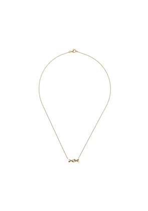Daou 18kt yellow gold Kisses diamond necklace