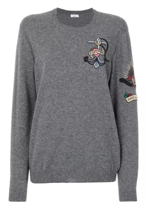 Valentino Garavani tattoo beaded jumper - Grey