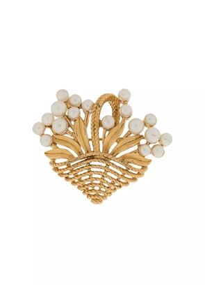 Susan Caplan Vintage 1960s Trifari brooch - Gold