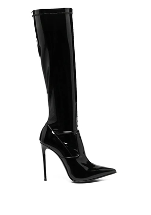 Le Silla Eva 120mm vinyl boots - Black