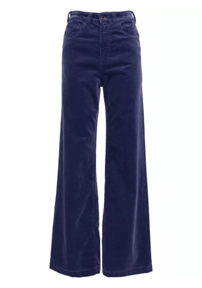 Emporio Armani high-rise corduroy palazzo pants - Purple