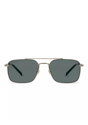 Gucci Eyewear rectangle-frame sunglasses - Gold