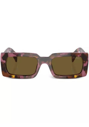 Prada Eyewear marbled rectangular sunglasses - Purple