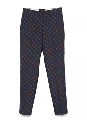 ETRO geometric-print trousers - Blue