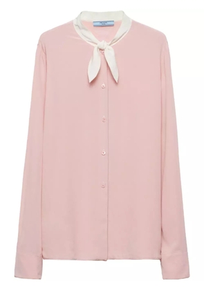 Prada button-down silk shirt - Pink