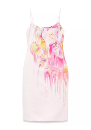 Blumarine floral-print midi dress - Pink