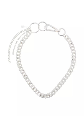 Coup De Coeur logo charm chain necklace - Silver