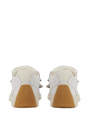 Giuseppe Zanotti lace chain leather sneakers - White