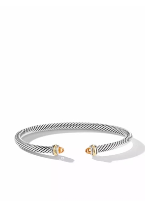 David Yurman 18kt yellow gold and sterling silver Classic Cable bracelet (4mm)