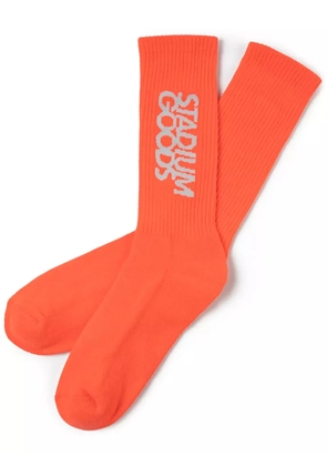 STADIUM GOODS® logo 'Infrared' crew socks - Orange
