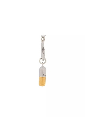 True Rocks pill hoop earring - Silver