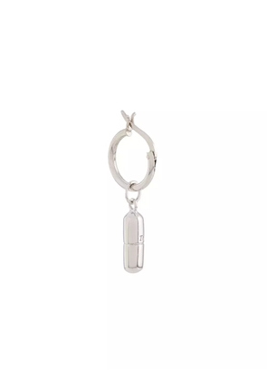 True Rocks pill hoop earring - Silver