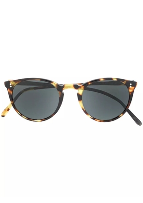 Oliver Peoples tortoiseshell round frame sunglasses - Brown