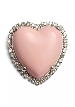 Valentino Garavani Coeur Hyperbole brooch - Silver