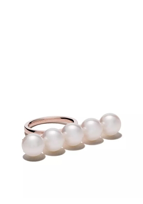 TASAKI 18kt rose gold Balance signature ring - Pink