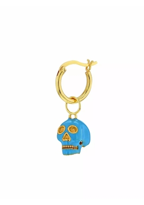True Rocks skull hoop earring - Gold