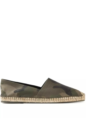 Valentino Garavani camouflage-print espadrilles - Green