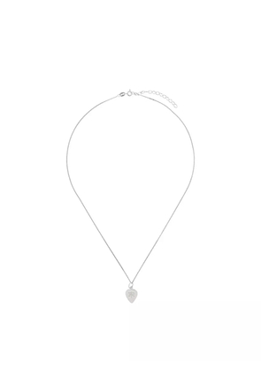 True Rocks logo-engraved pendant necklace - Silver