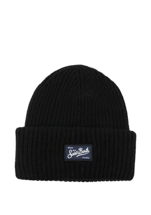 MC2 Saint Barth Berry ribbed-knit beanie - Black