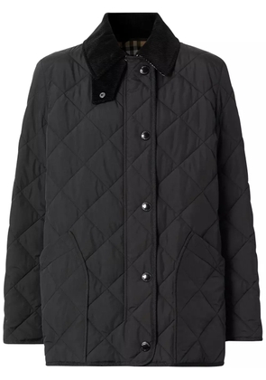 Burberry diamond quilted thermoregulated barn jacket - Black