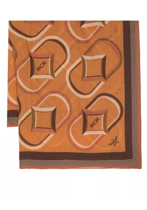 MCM Diamond Monogram wool scarf - Brown