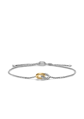 David Yurman 14kt yellow gold and sterling silver Petite Cable bracelet (15mm)