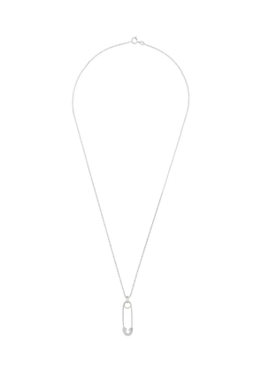 True Rocks medium safety pin pendant necklace - Silver