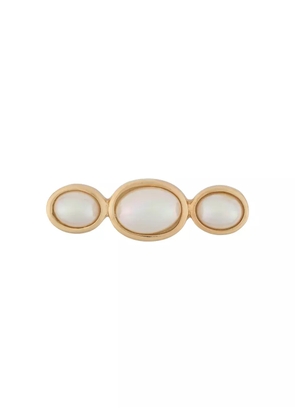Christian Dior Pre-Owned 1980s faux-pearl brooch - Orange