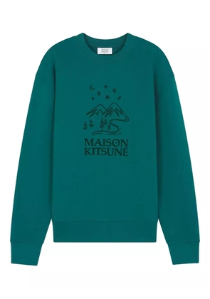 Maison Kitsuné graphic-print sweatshirt - Green
