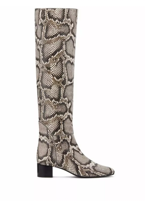 Giuseppe Zanotti Doreen snakeskin-effect boots - Brown