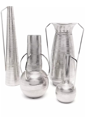 POLSPOTTEN x Browns Roman metal vases (set of four) - Silver