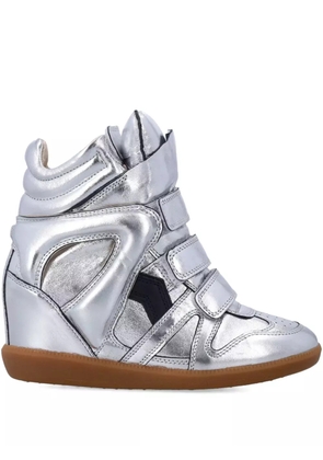 ISABEL MARANT 50mm Bekett touch-strap sneakers - Silver