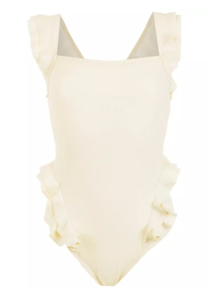 Clube Bossa Barbette frill swimsuit - White