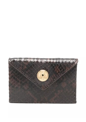 Jacquemus snakeskin-effect wallet - Brown