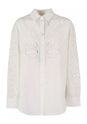 Weekend Max Mara Elmi floral lace shirt - White