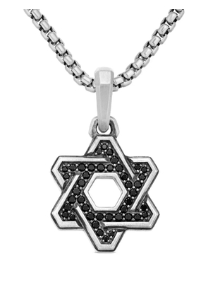 David Yurman sterling silver Deco Star of David diamond pendant (24mm)