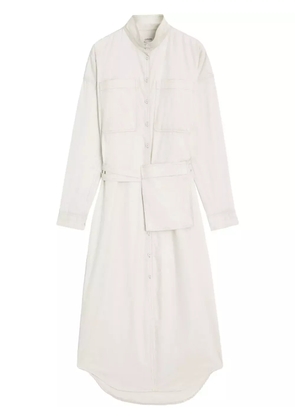 LEMAIRE belted maxi short dress - White