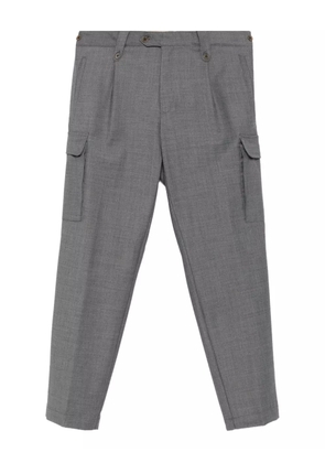 Myths cargo-pocket pleated pants - Grey