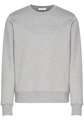 Valentino Garavani logo-print cotton sweatshirt - Grey