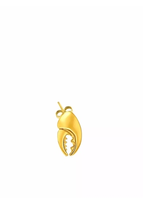 True Rocks crab claw stud earring - Gold