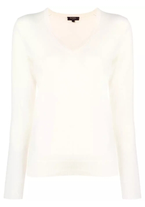 N.Peal v-neck jumper - White