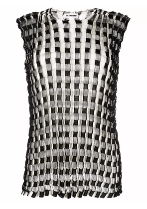 Jil Sander woven-design jumper - Black