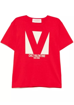 Valentino Garavani logo-print T-shirt - Red