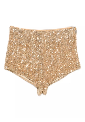 Aniye By sequined mini shorts - Yellow