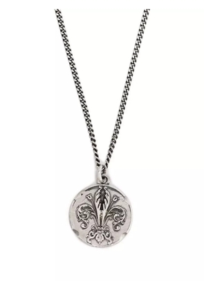Emanuele Bicocchi Lily coin pendant necklace - Silver