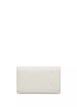 Maison Margiela four-stitch leather key holder - White